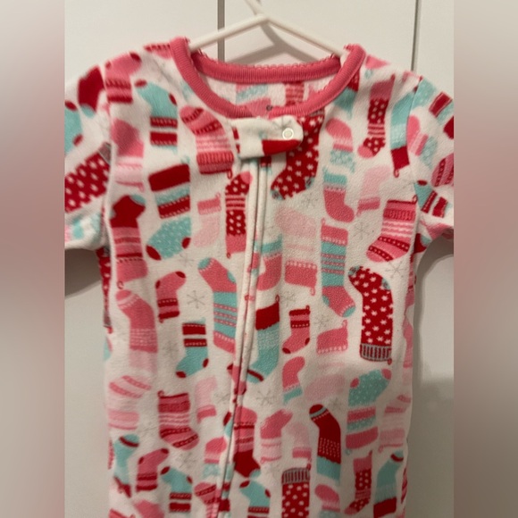 CARTER’S | Christmas Pajamas - Girl’s Pajamas - 6 Months. Onesie with st… - Picture 6 of 10